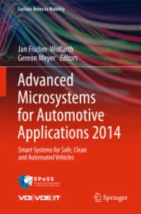 Advanced Microsystems for Automotive Applications 2014 : Smart Systems for Safe, Clean and Automated Vehicles (Lecture Notes in Mobility)