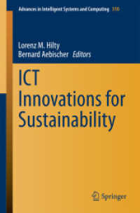 ICT Innovations for Sustainability (Advances in Intelligent Systems and Computing) （2015）