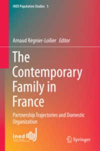 現代フランスの家族<br>The Contemporary Family in France : Partnership Trajectories and Domestic Organization (Ined Population Studies) （2015）