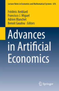 Advances in Artificial Economics (Lecture Notes in Economics and Mathematical Systems) （2015）