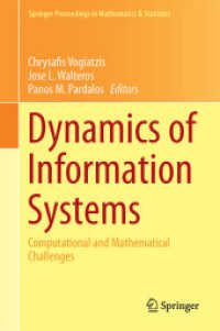 Dynamics of Information Systems : Computational and Mathematical Challenges (Springer Proceedings in Mathematics & Statistics) （2014）