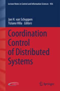 Coordination Control of Distributed Systems (Lecture Notes in Control and Information Sciences) （2015）