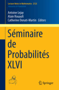 Séminaire de Probabilités XLVI (Lecture Notes in Mathematics) （2014）