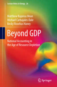 GDPを超えて：資源枯渇時代の国民経済計算<br>Beyond GDP : National Accounting in the Age of Resource Depletion (Lecture Notes in Energy) （2015）