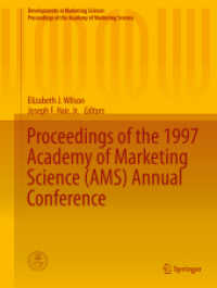 Proceedings of the 1997 Academy of Marketing Science (AMS) Annual Conference (Developments in Marketing Science: Proceedings of the Academy of Marketing Science) （2015）