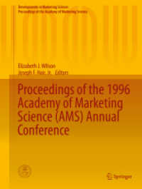 Proceedings of the 1996 Academy of Marketing Science (AMS) Annual Conference (Developments in Marketing Science: Proceedings of the Academy of Marketing Science) （2015）