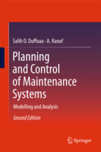 Planning and Control of Maintenance Systems : Modelling and Analysis （2ND）
