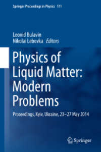 Physics of Liquid Matter: Modern Problems : Proceedings, Kyiv, Ukraine, 23-27 May 2014 (Springer Proceedings in Physics)