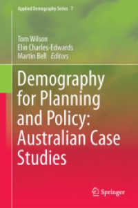 Demography for Planning and Policy: Australian Case Studies (Applied Demography Series)