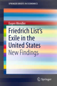 Friedrich List's Exile in the United States : New Findings (Springerbriefs in Economics)
