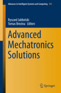 Advanced Mechatronics Solutions (Advances in Intelligent Systems and Computing)