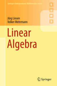 線形代数（テキスト）<br>Linear Algebra (Springer Undergraduate Mathematics Series)