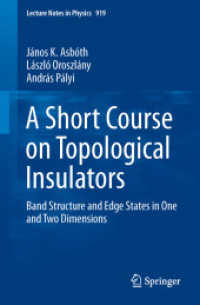 A Short Course on Topological Insulators : Band Structure and Edge States in One and Two Dimensions (Lecture Notes in Physics)