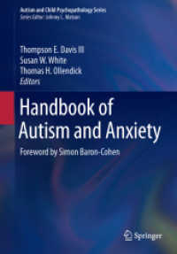 Handbook of Autism and Anxiety (Autism and Child Psychopathology Series)