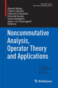 Noncommutative Analysis, Operator Theory and Applications (Linear Operators and Linear Systems)