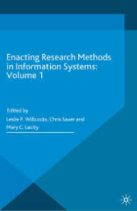 Enacting Research Methods in Information Systems: Volume 1 （1st ed. 2016. 2016. 10 Farbabb., 24 Tabellen. 0 mm）