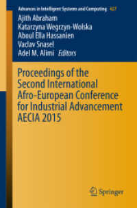 Proceedings of the Second International Afro-European Conference for Industrial Advancement AECIA 2015 (Advances in Intelligent Systems and Computing)