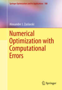 Numerical Optimization with Computational Errors (Springer Optimization and Its Applications)