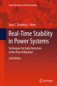 Real-Time Stability in Power Systems : Techniques for Early Detection of the Risk of Blackout (Power Electronics and Power Systems) （2ND）