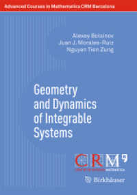 Geometry and Dynamics of Integrable Systems (Advanced Courses in Mathematics - Crm Barcelona)