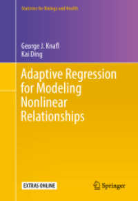 Adaptive Regression for Modeling Nonlinear Relationships (Statistics for Biology and Health)