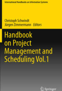 Handbook on Project Management and Scheduling Vol.1 (International Handbooks on Information Systems)