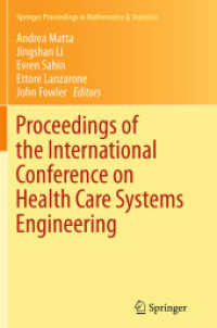 Proceedings of the International Conference on Health Care Systems Engineering (Springer Proceedings in Mathematics & Statistics)