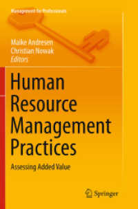 Human Resource Management Practices : Assessing Added Value (Management for Professionals)