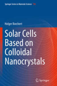 Solar Cells Based on Colloidal Nanocrystals (Springer Series in Materials Science)