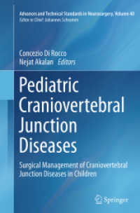 Pediatric Craniovertebral Junction Diseases : Surgical Management of Craniovertebral Junction Diseases in Children (Advances and Technical Standards in Neurosurgery)