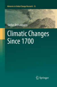 Climatic Changes since 1700 (Advances in Global Change Research)