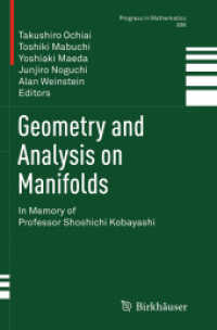 Geometry and Analysis on Manifolds : In Memory of Professor Shoshichi Kobayashi (Progress in Mathematics)