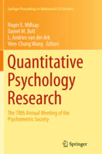 Quantitative Psychology Research : The 78th Annual Meeting of the Psychometric Society (Springer Proceedings in Mathematics & Statistics)