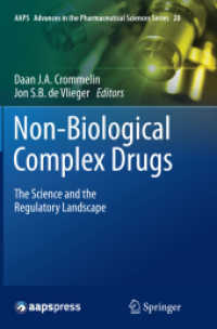 Non-Biological Complex Drugs : The Science and the Regulatory Landscape (Aaps Advances in the Pharmaceutical Sciences Series)