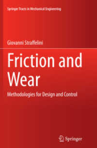 Friction and Wear : Methodologies for Design and Control (Springer Tracts in Mechanical Engineering)