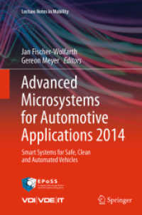 Advanced Microsystems for Automotive Applications 2014 : Smart Systems for Safe, Clean and Automated Vehicles (Lecture Notes in Mobility)
