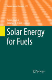 Solar Energy for Fuels (Topics in Current Chemistry)