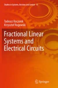 Fractional Linear Systems and Electrical Circuits (Studies in Systems, Decision and Control)
