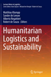 Humanitarian Logistics and Sustainability (Lecture Notes in Logistics)