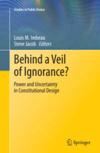 Behind a Veil of Ignorance? : Power and Uncertainty in Constitutional Design (Studies in Public Choice)