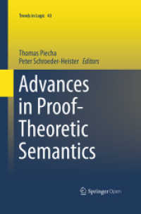Advances in Proof-Theoretic Semantics (Trends in Logic)