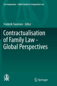 Contractualisation of Family Law - Global Perspectives (Ius Comparatum - Global Studies in Comparative Law)