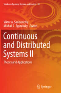Continuous and Distributed Systems II : Theory and Applications (Studies in Systems, Decision and Control)