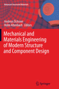 Mechanical and Materials Engineering of Modern Structure and Component Design (Advanced Structured Materials)