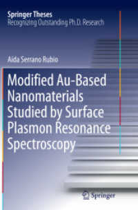Modified Au-Based Nanomaterials Studied by Surface Plasmon Resonance Spectroscopy (Springer Theses)
