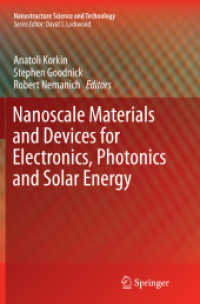 Nanoscale Materials and Devices for Electronics, Photonics and Solar Energy (Nanostructure Science and Technology)