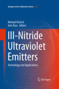 III-Nitride Ultraviolet Emitters : Technology and Applications (Springer Series in Materials Science)