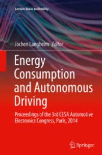 Energy Consumption and Autonomous Driving : Proceedings of the 3rd CESA Automotive Electronics Congress, Paris, 2014 (Lecture Notes in Mobility)