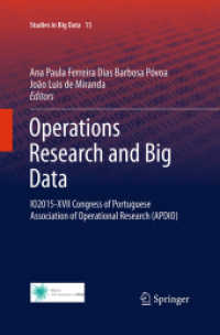 Operations Research and Big Data : IO2015-XVII Congress of Portuguese Association of Operational Research (APDIO) (Studies in Big Data)