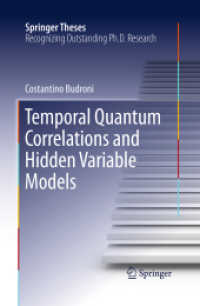 Temporal Quantum Correlations and Hidden Variable Models (Springer Theses)